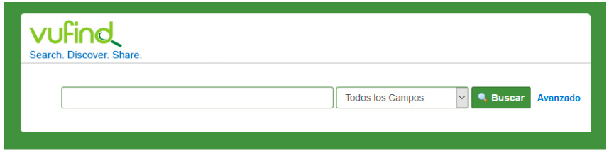 Imagen de pantalla de vufind